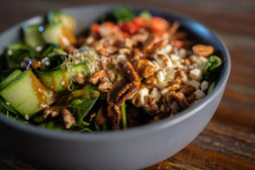 Grupo La Nogalera pecans as salad topping with crunch
