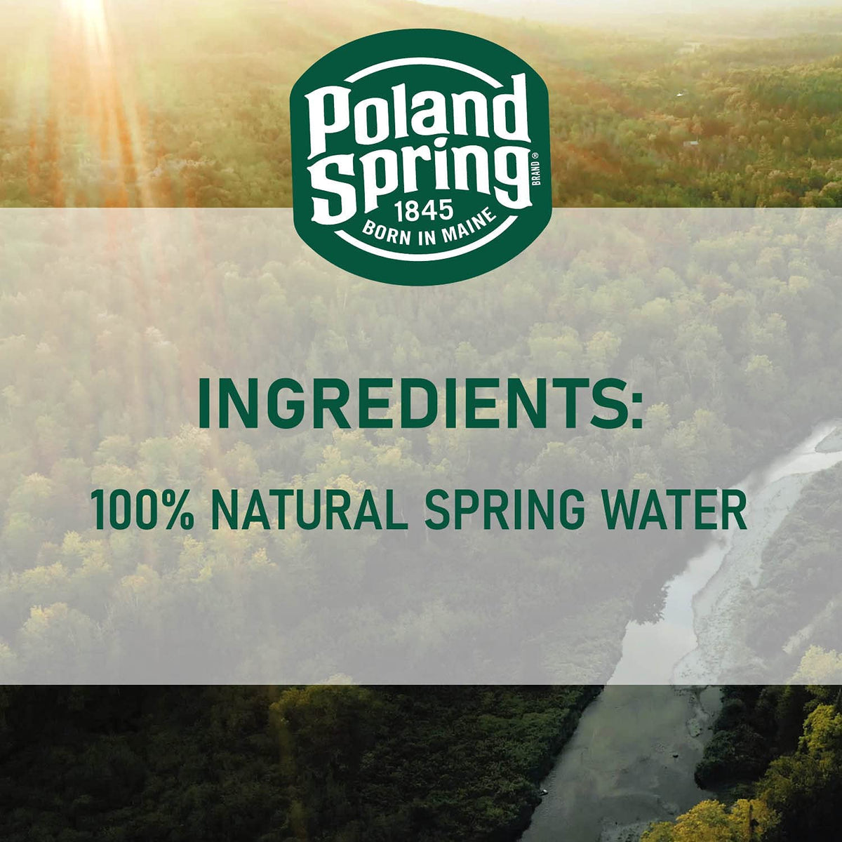 Car cup holder with Gsuila Poland Spring mini water bottles for easy access.