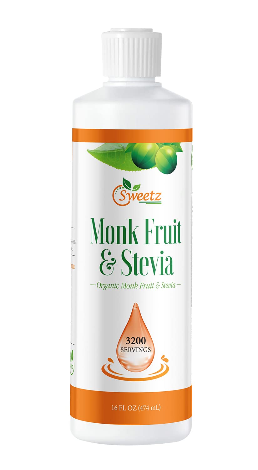 G-Sweetz monk fruit-stevia liquid drops bottle for versatile sweetening in recipes.