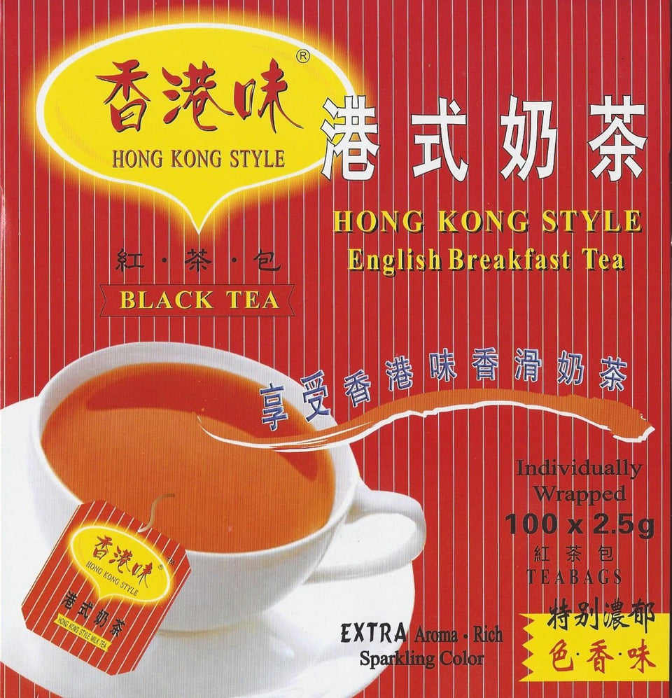 GT Hong Kong Style Black Tea tea bags deliver bold English Breakfast flavor.