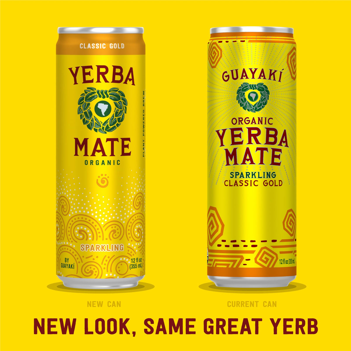 Guayaki Yerba Madre Classic Gold being poured for a sparkling energy moment
