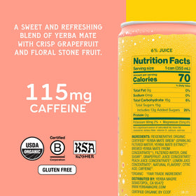 Guayaki Yerba Madre 12-pack cans visualize convenient, on-the-go energy for daily routines.