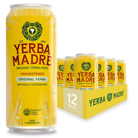 Guayaki Yerba Madre packshot can — unsweetened, plant-powered energy