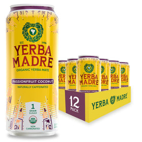 Guayaki Yerba Madre passionfruit coconut can with smooth energy