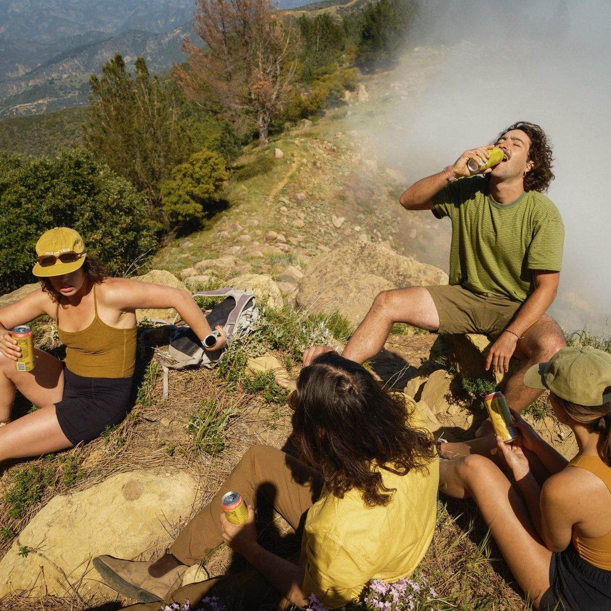 Guayaki Yerba Madre pouring over ice, ready for a quick pick-me-up