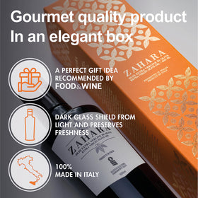 Oleificio Guccione Zahara EVOO tomato salad pairing highlights bright tomato leaf notes.