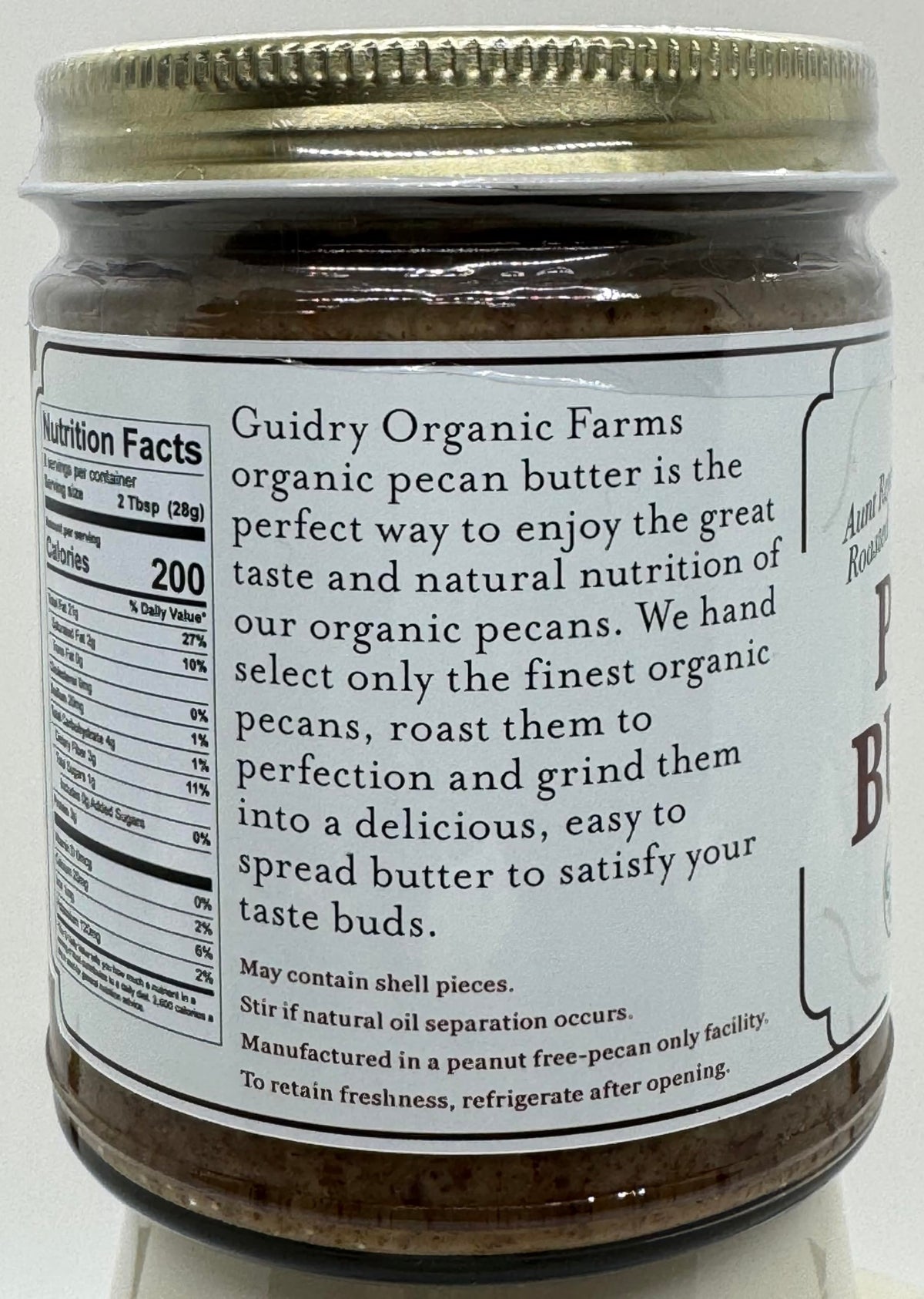 Guidry Organic Farms Organic pecans close-up highlighting quality ingredients