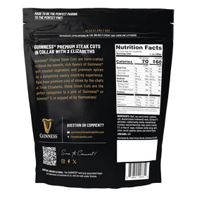 Guinness Steak Cuts eye-of-round slices on cutting board, convenient snack