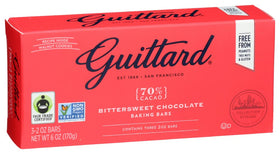 Guittard bittersweet chocolate 2oz bars close-up highlighting rich texture for desserts