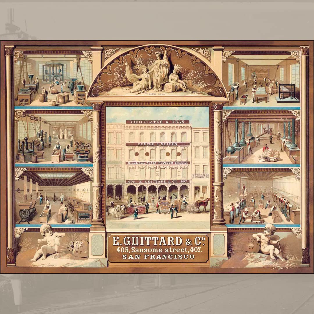 Guittard Milk Chocolate Baking Chips packaging with dimensions label.