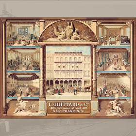 Guittard Milk Chocolate Baking Chips packaging with dimensions label.