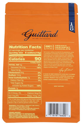 Guittard Organic 66% wafers melting in a bowl, showcasing smooth texture