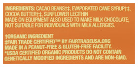 Guittard Organic 66% 12 oz package, weight for stocking and portioning