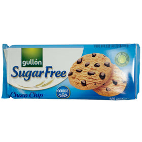 Gullon sugar-free choco chip biscuits pack-shot, a convenient low-sugar snack for on-the-go