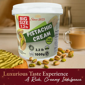 Gulluoglu pistachio cream beside Dubai chocolate bar for refined indulgence