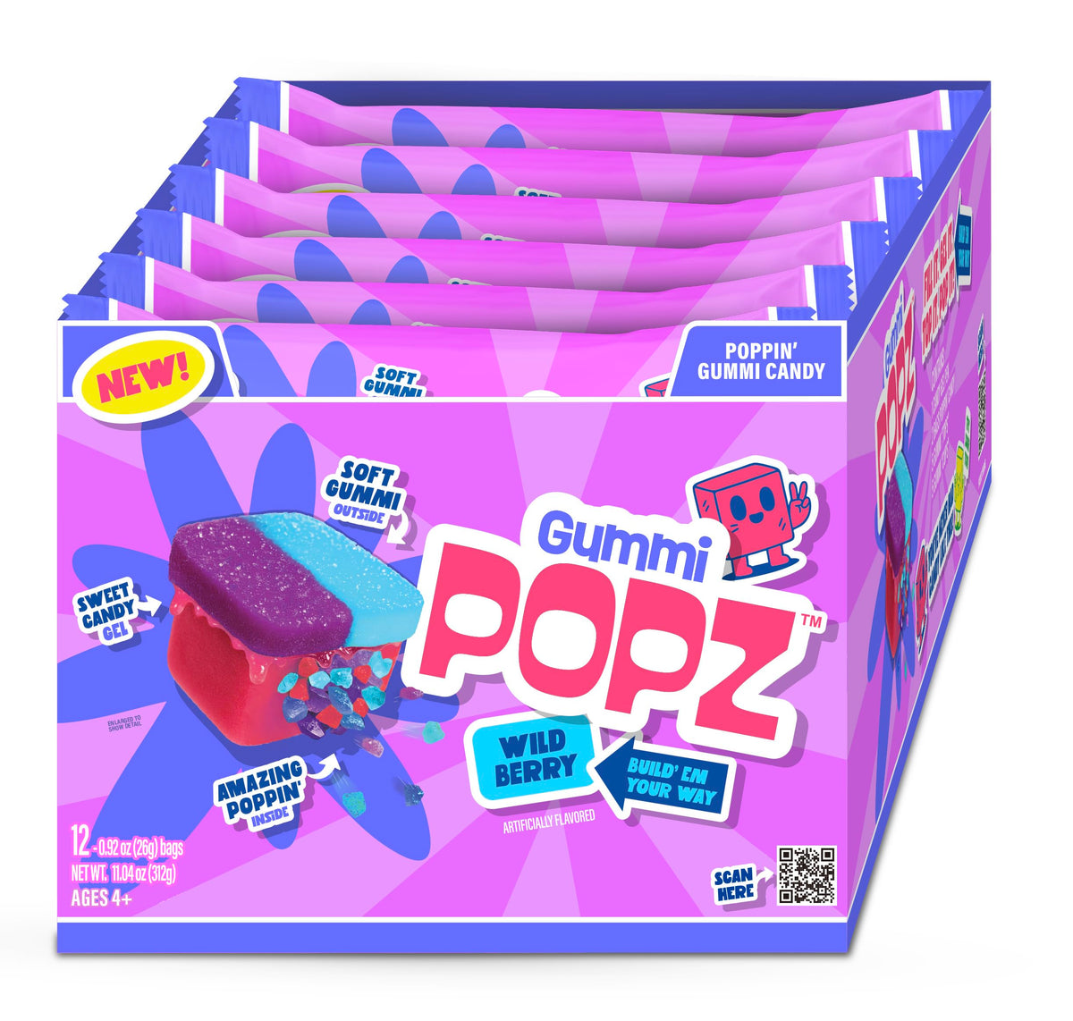 Gummi Popz 12-pack box shown for gifting and sharing at celebrations.