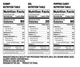 Gummi Popz berry flavors with bright colors and inviting texture.