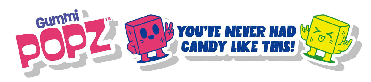 Gummi Popz wild flavor mix invites playful tasting and sharing.