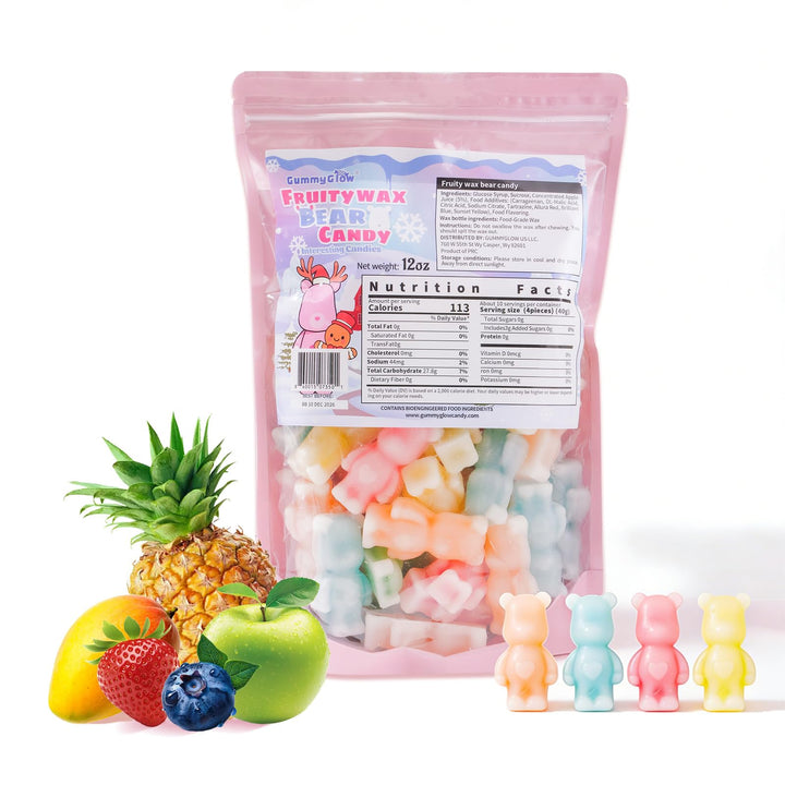 Gummy Glow mango burst wax candy - chewy snack with tropical flavor