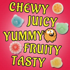 Gummy Glow green apple wax candy bottle ideal for snacking.