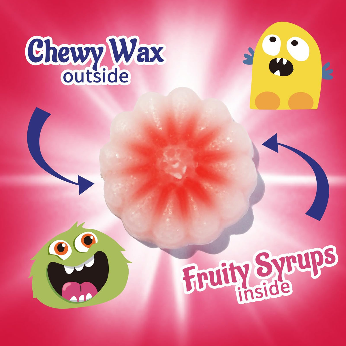 Gummy Glow pineapple wax candy with bright color and tropical sweetness.