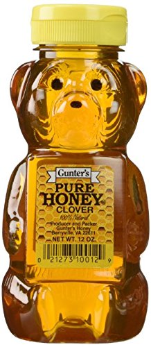 Gunter's Honey Bears 12 oz label showing Kosher U certification