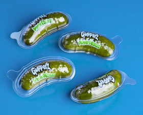 Gupperz four-candy pack display ideal for sharing and on-the-go treats.