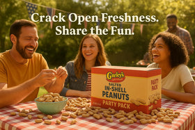 Gurley's crunchy roasted peanuts in shell for quick nibbling.