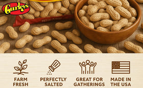 Gurley's in-shell peanuts snack for parties and game days.