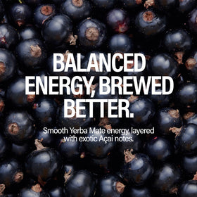 GURU Acai Berry energy can showcases plant-based ingredients for a healthy pick-me-up.