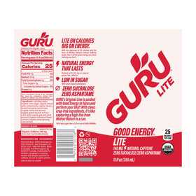 Guru Lite ready-to-go energy for on-the-go tasks.