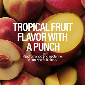GURU Peach Mango Punch can open pour shows convenient grab-and-go energy.
