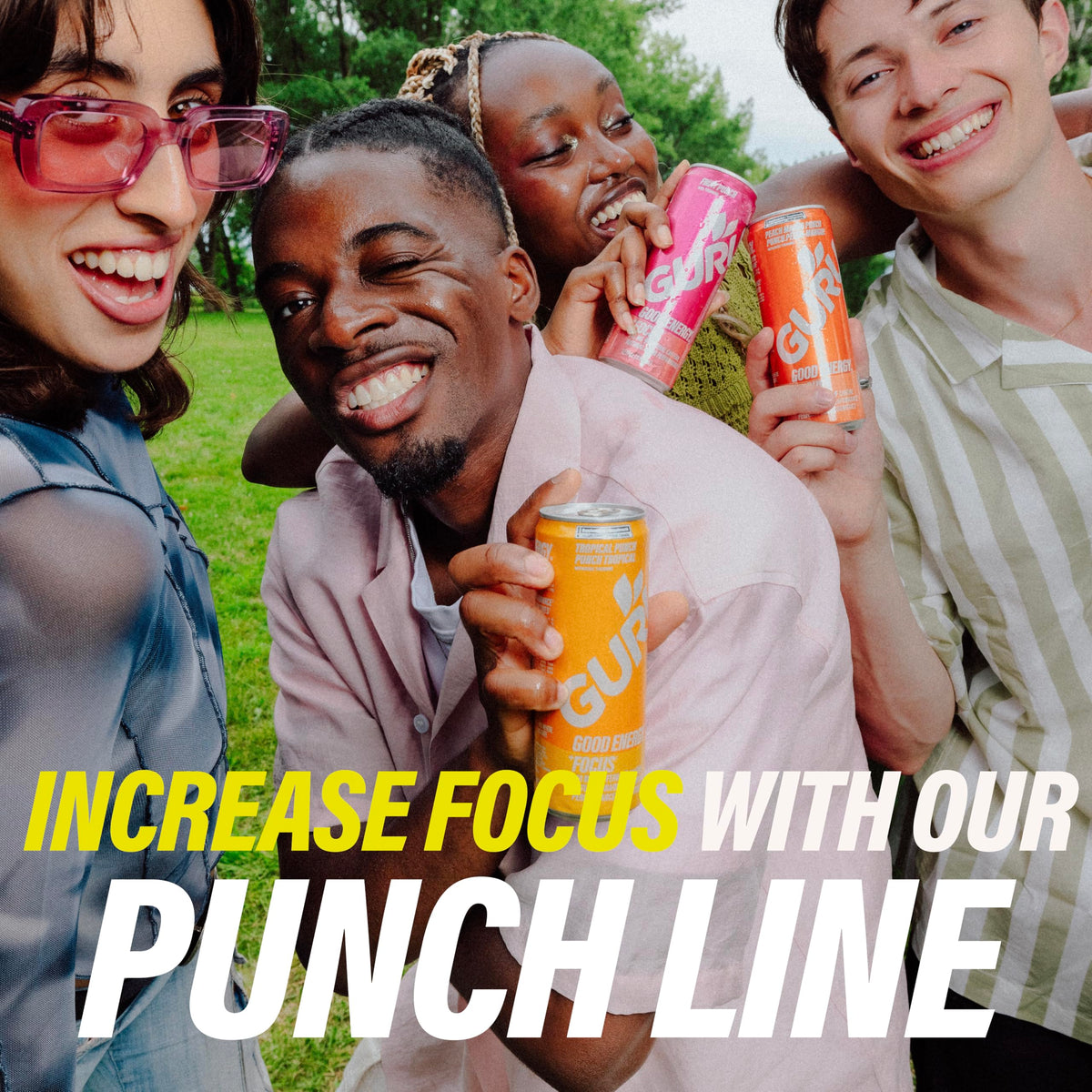 GURU Peach Mango Punch 24-pack showcase for value and convenience.
