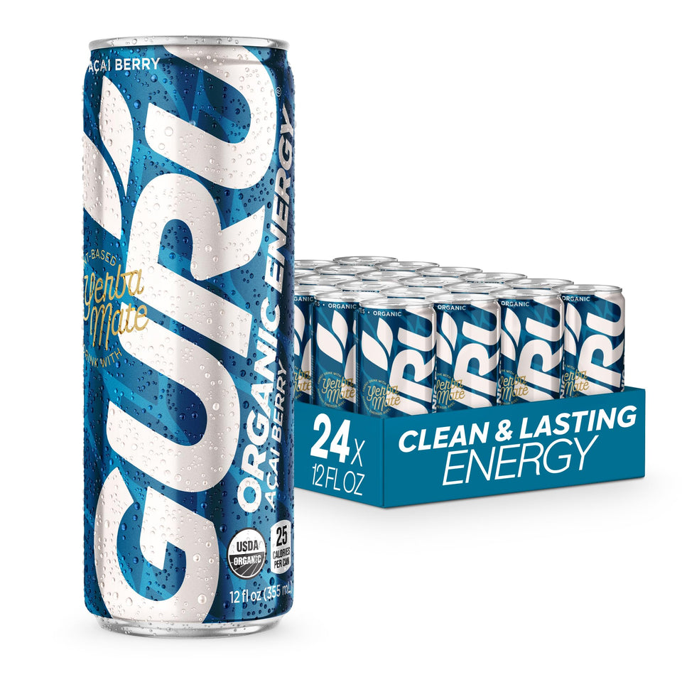GURU Yerba Mate energy can for on-the-go focus