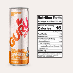 GURU Zero Sugar Ruby Red can offering bold, sugar-free energy option