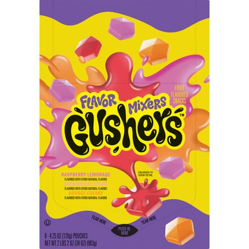 Gushers Flavor Mixers 8-pack designed for on-the-go snacking.