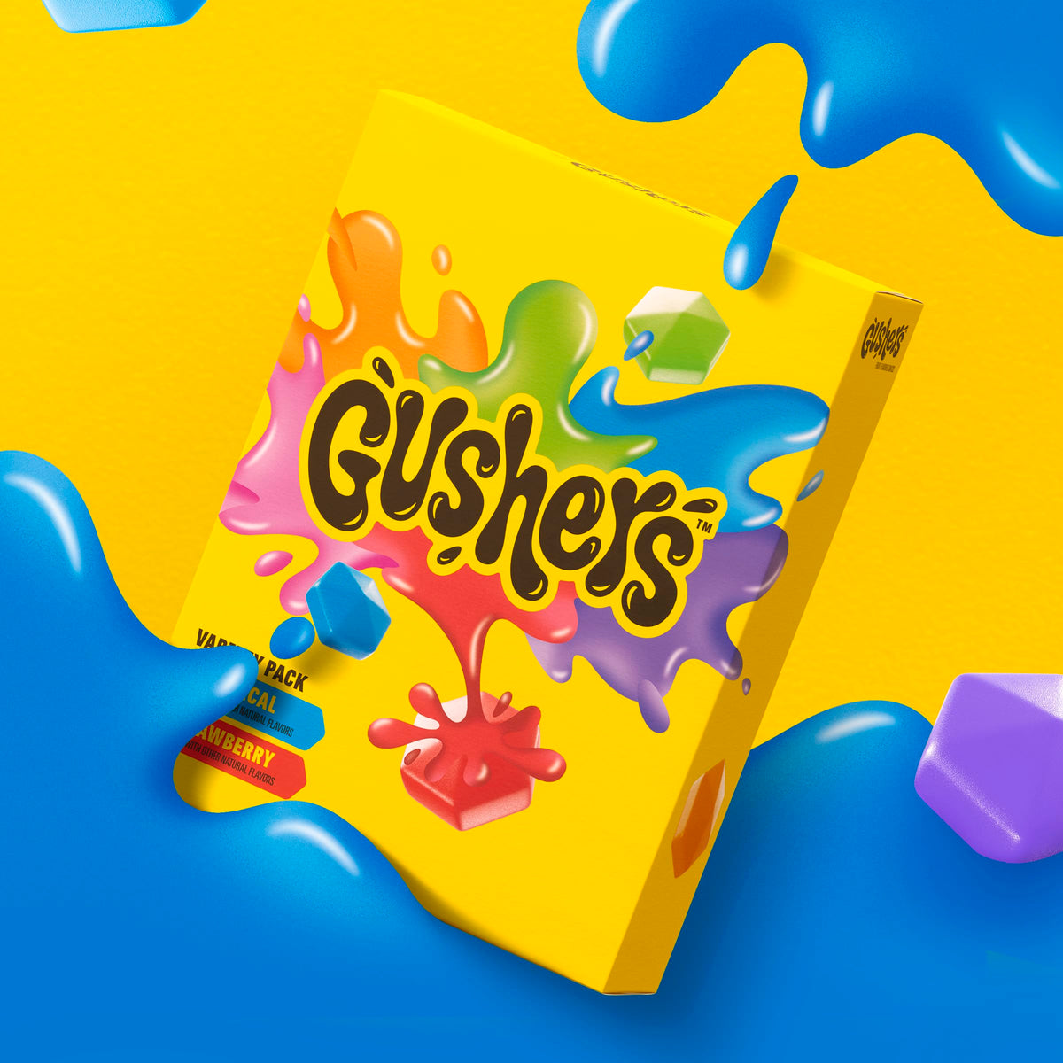 Gushers liquid center close-up revealing playful filling