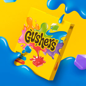 Gushers liquid center close-up revealing playful filling