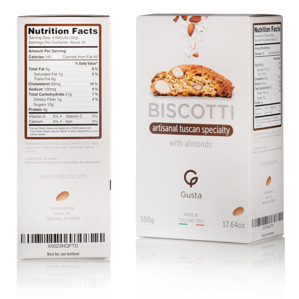 GUSTA biscotti classic almond dip ready scene pairs with coffee