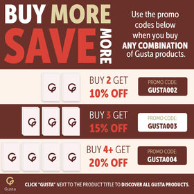 GUSTA biscotti classic almond gift jar appeals to gifting moments