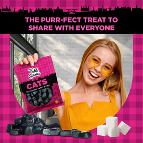 Gustaf's Dutch Licorice Cats ideal for sharing at gatherings.