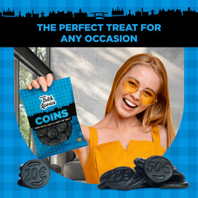 Gustaf's Dutch Licorice Coins make a distinctive gift for licorice lovers
