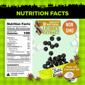 Gustaf's Dutch Licorice Drops natural licorice extract ingredient details