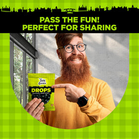 Gustaf's Dutch Licorice Drops tasting scene with coffee