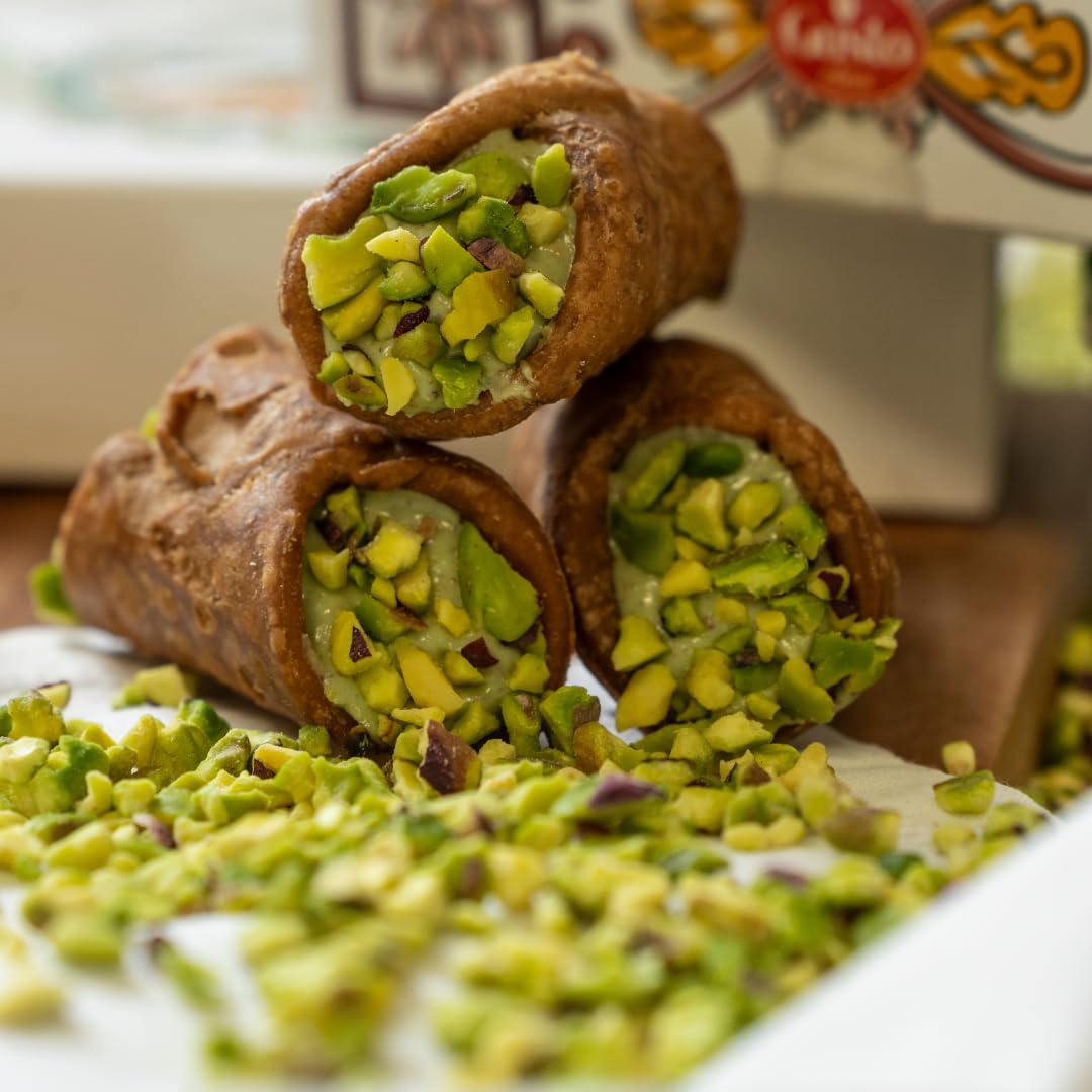 GUSTO ETNA cannoli on an Italian table, perfect dessert finale