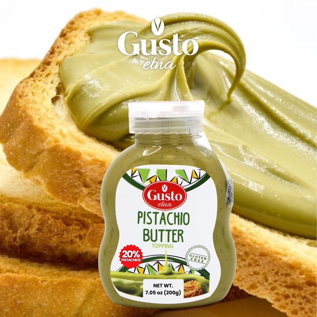 Coffee swirled with GUSTO ETNA Pistachio Cream to enhance flavor.