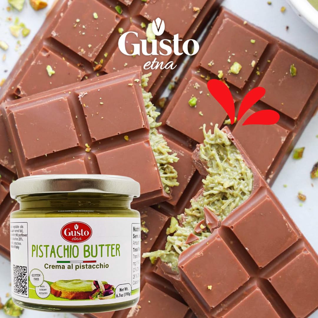 Gusto Etna Italian pistachios close-up highlights authentic ingredients