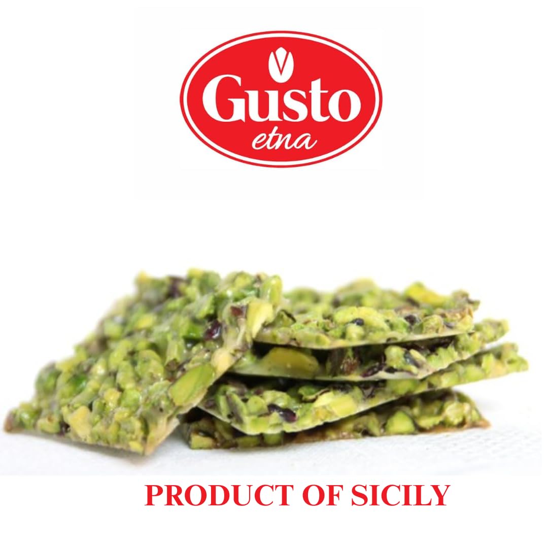 Gusto Etna Pistachio Brittle Italian-made, ideal gift idea.