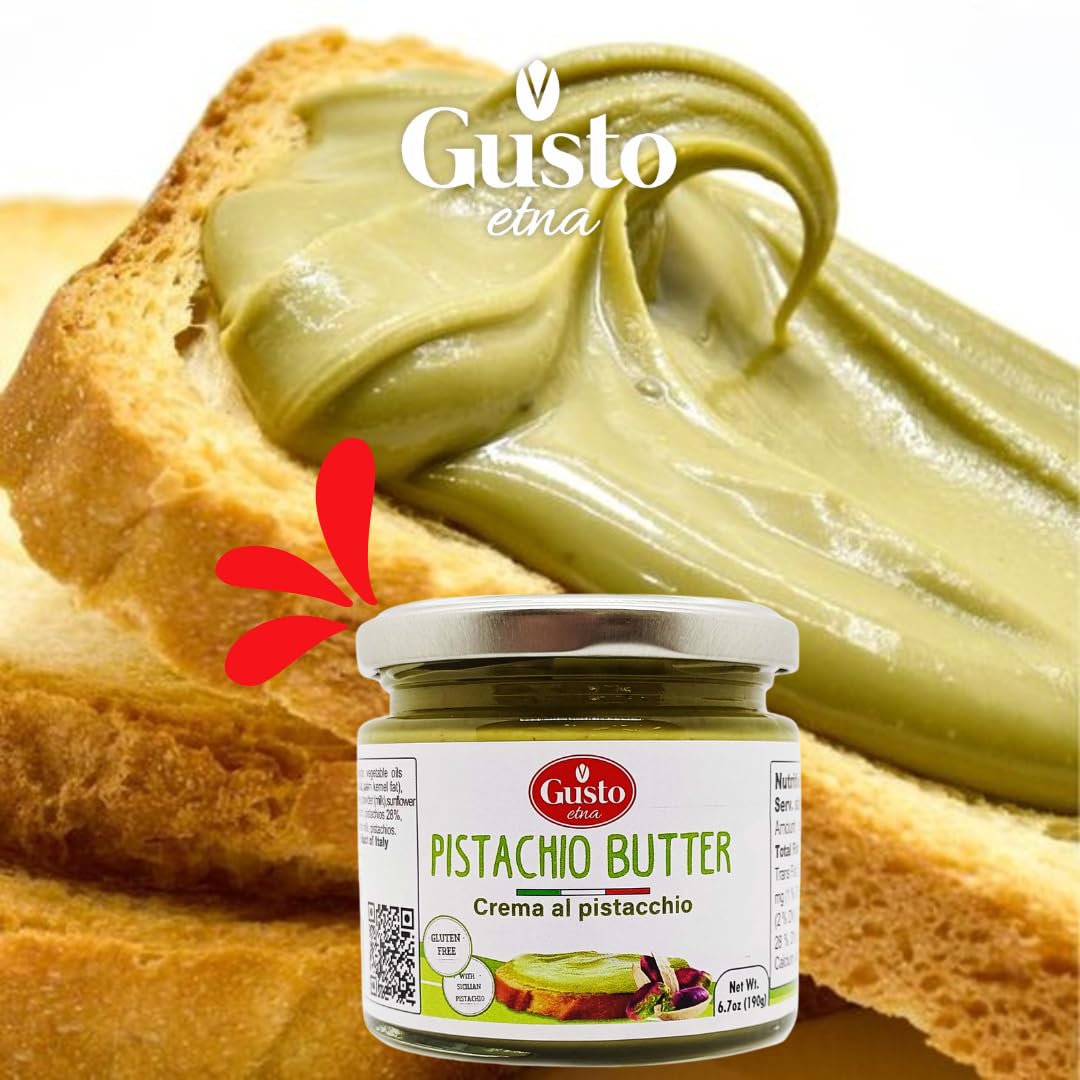 Pistachio butter filling for desserts and pastries by Gusto Etna