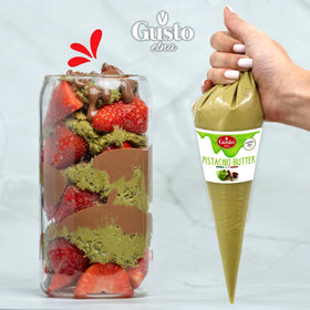 Gusto Etna pistachio butter cream ideal for icing and toppings.
